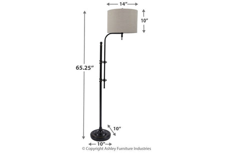 Anemoon Black Floor Lamp from Ashley - Luna Furniture