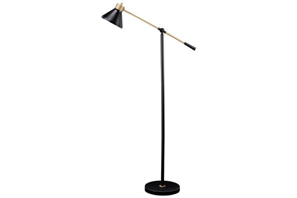 Garville Black/Gold Finish Floor Lamp