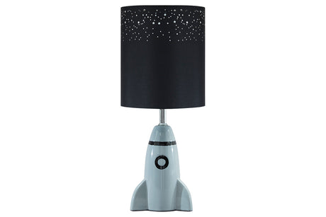Cale Gray/Black Table Lamp -  - Luna Furniture