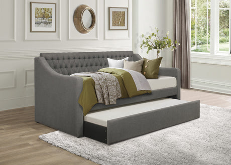 Labelle Gray Twin Daybed with Trundle from Homelegance - Luna Furniture