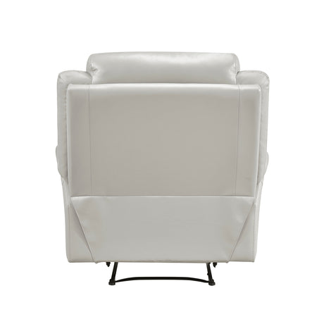 Laconia Silver Leather Double Reclining Living Room Set from Homelegance - Luna Furniture