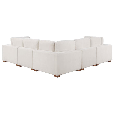 Lakeview Ivory Upholstered 5-piece Modular Sectional Sofa from Coaster - Luna Furniture