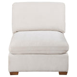 Lakeview Ivory Upholstered Armless Chair from Coaster - Luna Furniture