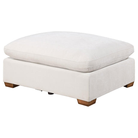 Lakeview Ivory Upholstered Ottoman from Coaster - Luna Furniture