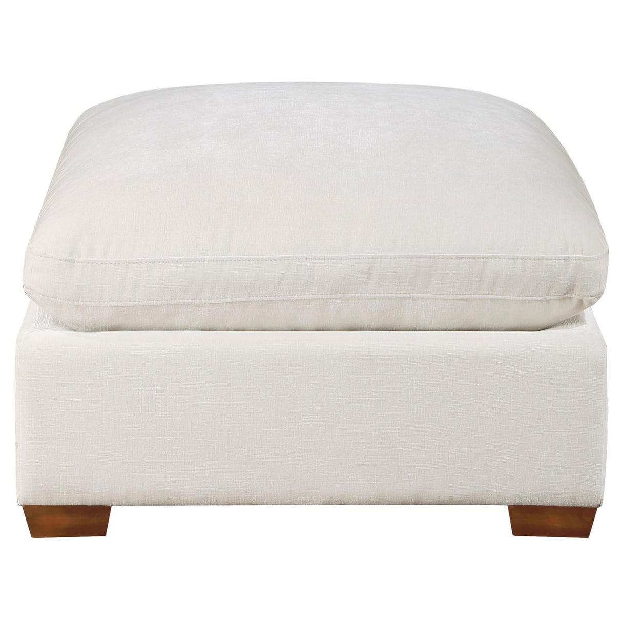 Lakeview Ivory Upholstered Ottoman from Coaster - Luna Furniture