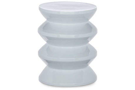 Lakiness White Stool from Ashley - Luna Furniture