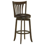 Lambert Dark Cherry Pub Height Swivel Bar Stool from Coaster - Luna Furniture