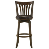 Lambert Dark Cherry Pub Height Swivel Bar Stool from Coaster - Luna Furniture