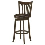 Lambert Dark Cherry Pub Height Swivel Bar Stool from Coaster - Luna Furniture