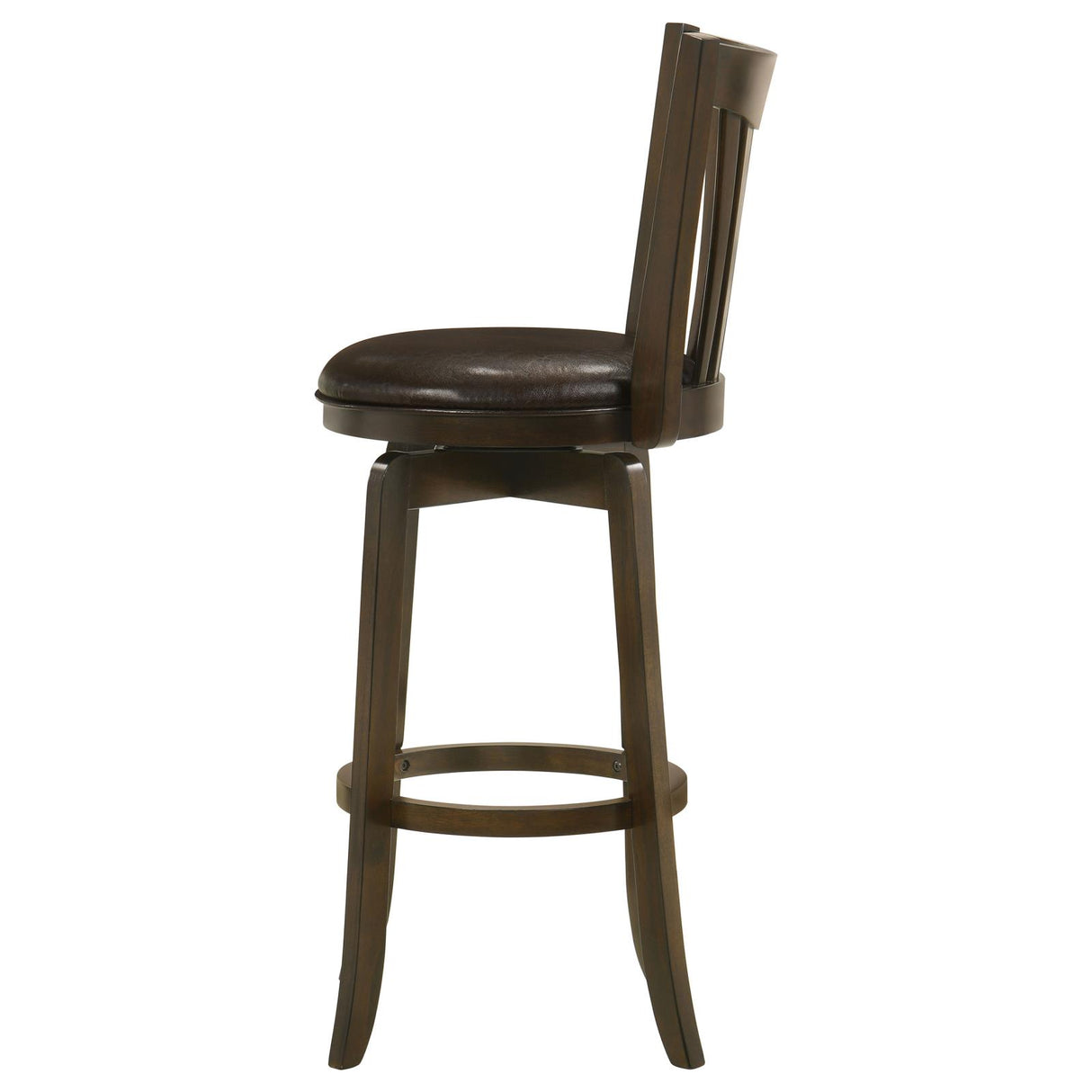 Lambert Dark Cherry Pub Height Swivel Bar Stool from Coaster - Luna Furniture