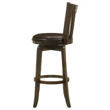 Lambert Dark Cherry Pub Height Swivel Bar Stool from Coaster - Luna Furniture