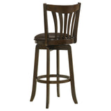 Lambert Dark Cherry Pub Height Swivel Bar Stool from Coaster - Luna Furniture