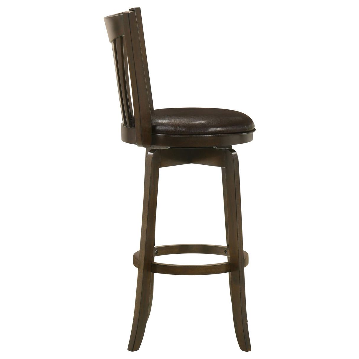 Lambert Dark Cherry Pub Height Swivel Bar Stool from Coaster - Luna Furniture