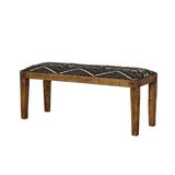 Lamont Natural and Navy Rectangular Upholstered Bench from Coaster - Luna Furniture