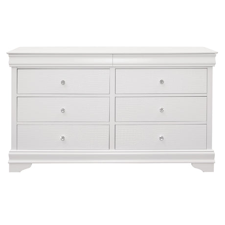 Lana White Dresser from Homelegance - Luna Furniture