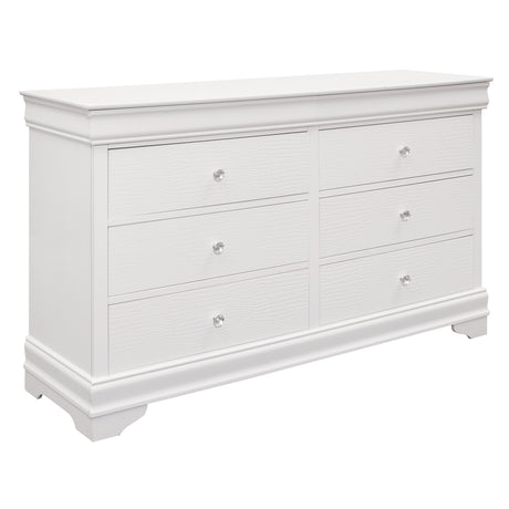 Lana White Dresser from Homelegance - Luna Furniture