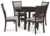 Langwest Brown Dining Table and 4 Chairs (Set of 5) from Ashley - Luna Furniture