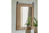 Lanie Antique Brown Accent Mirror from Ashley - Luna Furniture