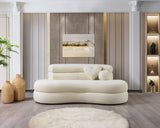 Larissa Ivory Boucle Loveseat from Nova Furniture - Luna Furniture