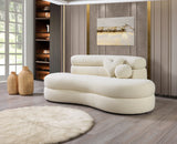 Larissa Ivory Boucle Loveseat from Nova Furniture - Luna Furniture