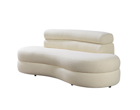 Larissa Ivory Boucle Loveseat from Nova Furniture - Luna Furniture