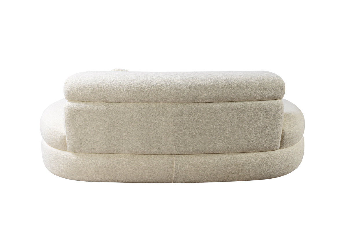 Larissa Ivory Boucle Loveseat from Nova Furniture - Luna Furniture