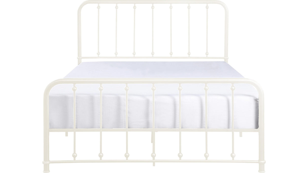 Larkspur White Queen Metal Platform Bed from Homelegance - Luna Furniture