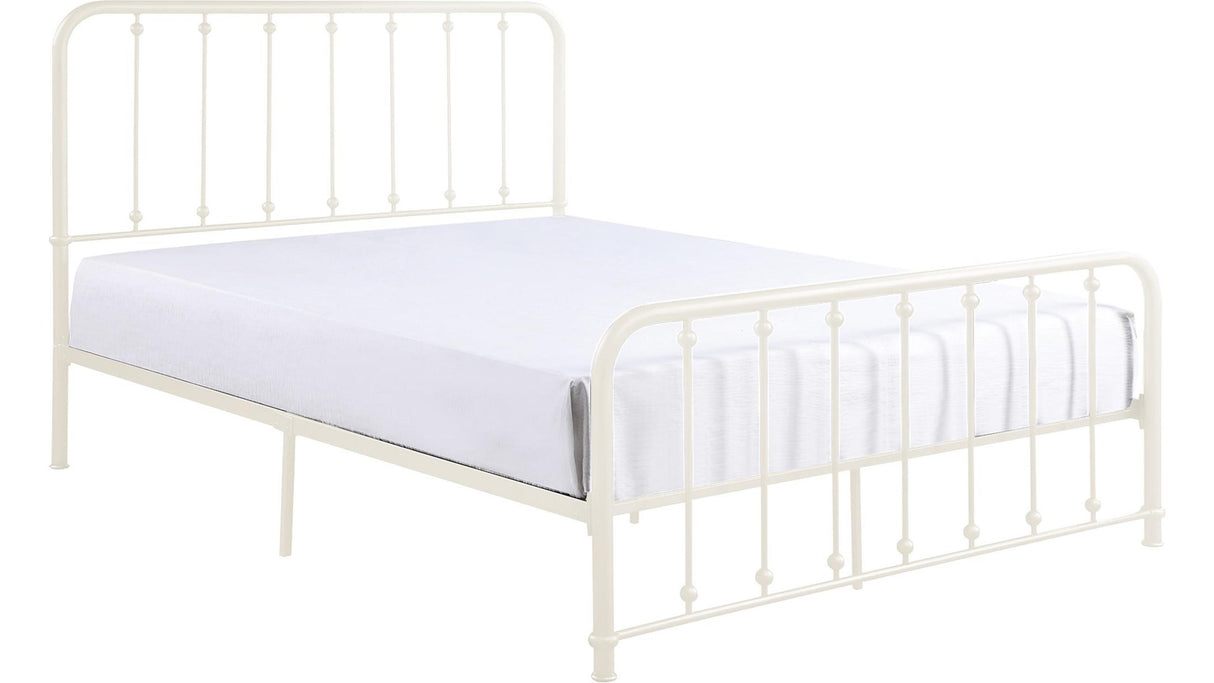 Larkspur White Twin Metal Platform Bed from Homelegance - Luna Furniture
