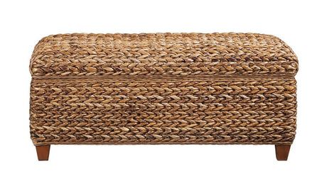 Laughton Amber Hand-Woven Storage Trunk from Coaster - Luna Furniture