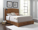 Laughton Amber Queen Hand-Woven Banana Leaf Bed from Coaster - Luna Furniture
