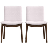 Laura Mid-Century Modern Solid Wood Dining Chair (Set of 2) Green Velvet from Ashcroft Furniture - Luna Furniture