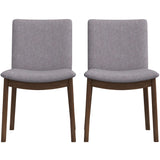 Laura Mid-Century Modern Solid Wood Dining Chair (Set of 2) Green Velvet from Ashcroft Furniture - Luna Furniture