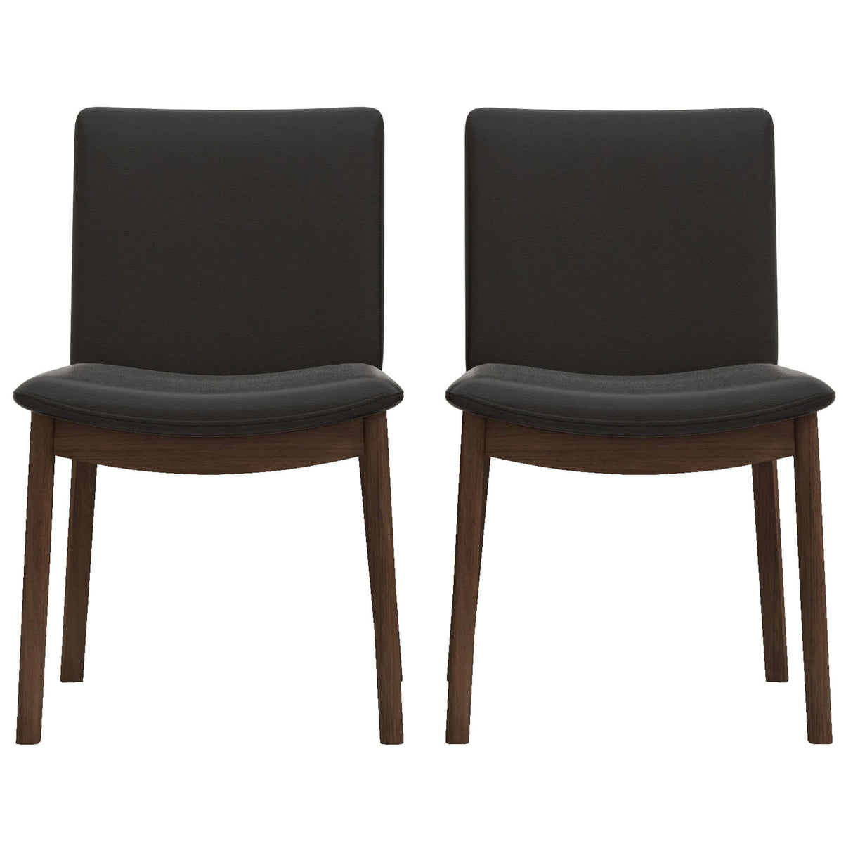 Laura Mid-Century Modern Solid Wood Dining Chair (Set of 2) Green Velvet from Ashcroft Furniture - Luna Furniture