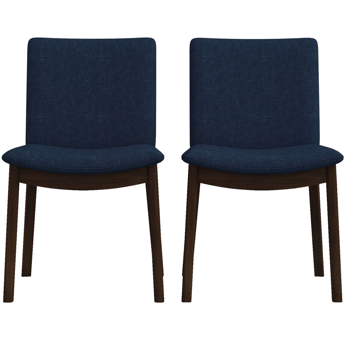 Laura Mid-Century Modern Solid Wood Dining Chair (Set of 2) Green Velvet from Ashcroft Furniture - Luna Furniture