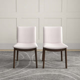 Laura Mid-Century Modern Solid Wood Dining Chair (Set of 2) Green Velvet from Ashcroft Furniture - Luna Furniture