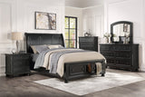 Laurelin Black King Sleigh Storage Platform Bed from Homelegance - Luna Furniture