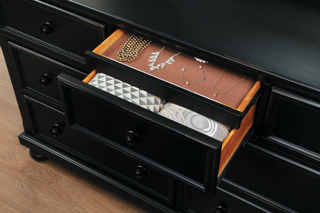 Laurelin Black Sleigh Storage Platform Bedroom Set from Homelegance - Luna Furniture