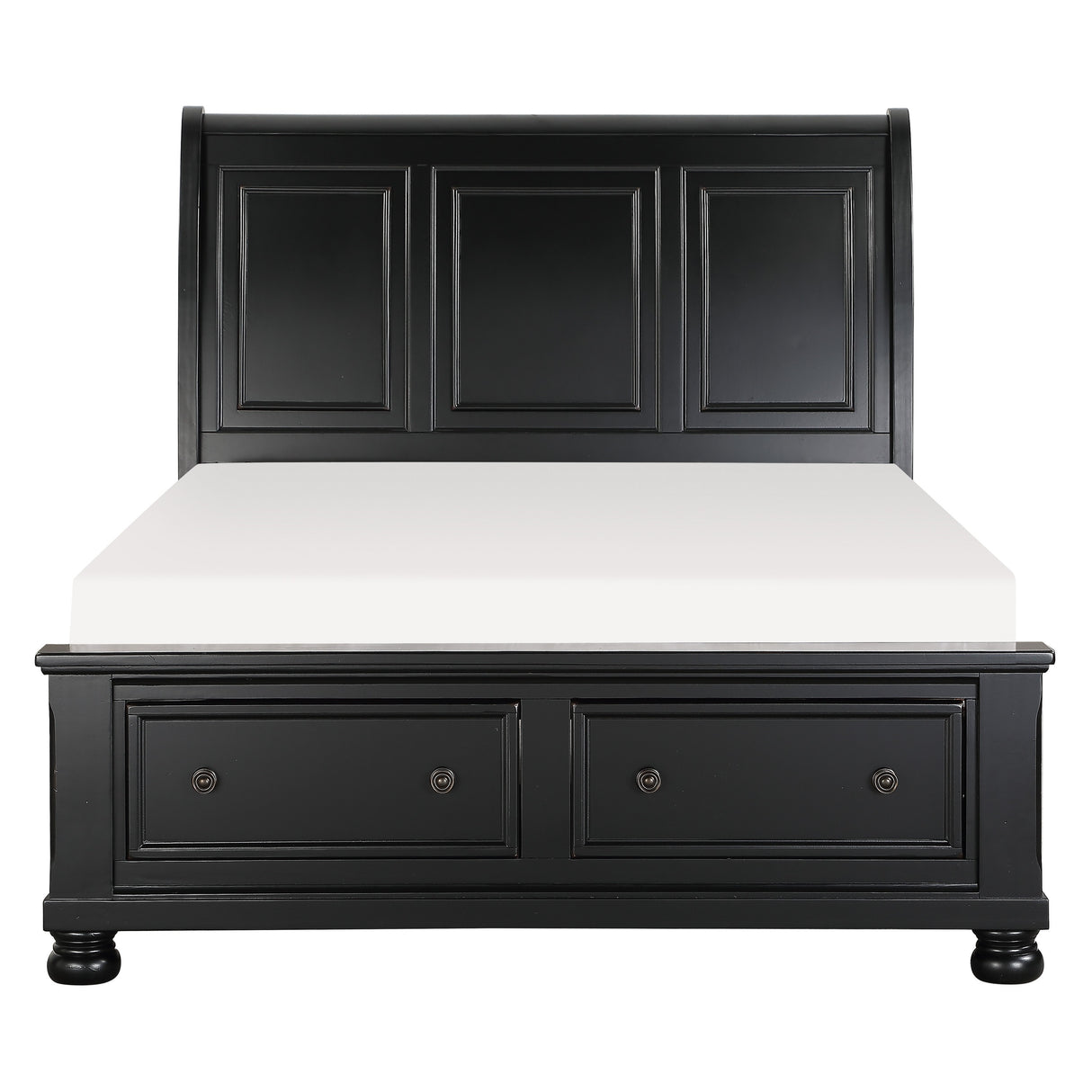Laurelin Black Sleigh Storage Platform Bedroom Set from Homelegance - Luna Furniture
