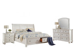 Laurelin White Sleigh Storage Platform Bedroom Set from Homelegance - Luna Furniture