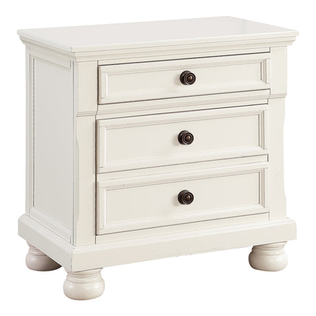 Laurelin White Sleigh Storage Platform Bedroom Set from Homelegance - Luna Furniture