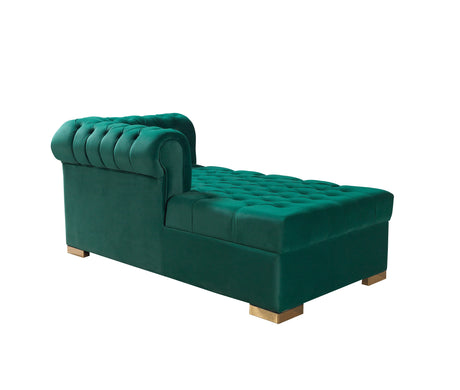 Lauren Green Velvet Double Chaise Sectional from Nova Furniture - Luna Furniture