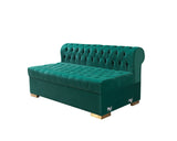 Lauren Green Velvet Double Chaise Sectional from Nova Furniture - Luna Furniture