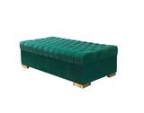Lauren Green Velvet Double Chaise Sectional from Nova Furniture - Luna Furniture