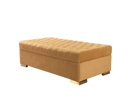 Lauren Mustard Velvet Double Chaise Sectional from Nova Furniture - Luna Furniture