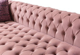 Lauren Pink Velvet Double Chaise Sectional from Nova Furniture - Luna Furniture
