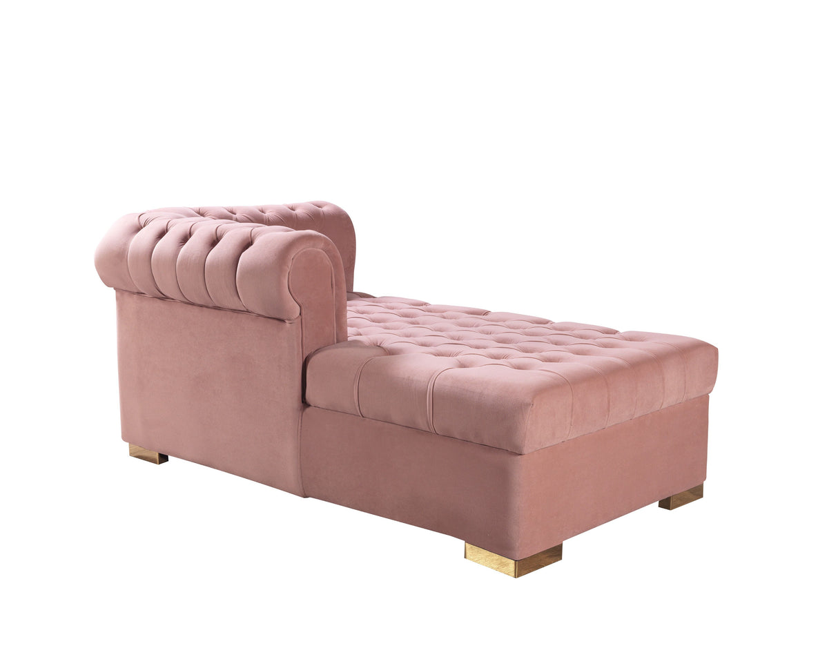 Lauren Pink Velvet Double Chaise Sectional from Nova Furniture - Luna Furniture