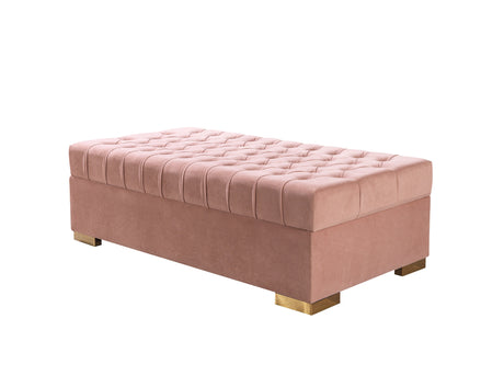 Lauren Pink Velvet Double Chaise Sectional from Nova Furniture - Luna Furniture