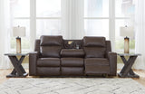 Lavenhorne Granite Reclining Sofa with Drop Down Table from Ashley - Luna Furniture