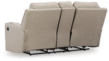 Lavenhorne Pebble Reclining Loveseat with Console from Ashley - Luna Furniture