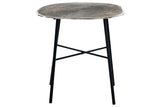 Laverford Chrome/Black End Table from Ashley - Luna Furniture